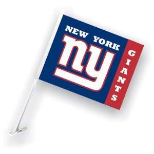   BSS   New York Giants NFL Car Flag with Wall Brackett: Everything Else