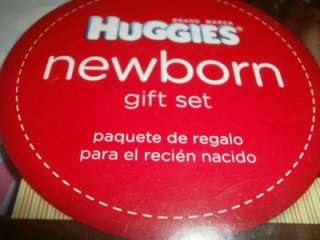NEW Huggies Newborn Gift Set Baby Diapers Wipes Changing Pads + Toy in 
