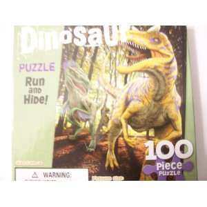  Dinosaur Puzzle ~ Run and Hide 100 Piece Puzzle Toys 