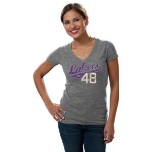  Los Angeles Lakers Womens Tri Blend Swept Away Distressed 
