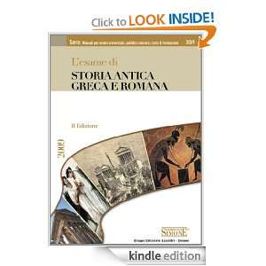 esame di Storia antica greca e romana (Italian Edition) Edizioni 