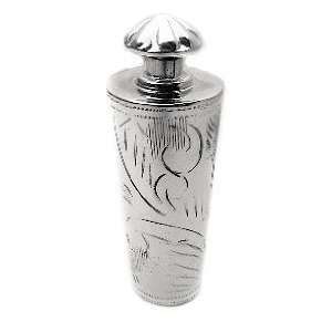   Sterling Silver Collectible Etched Perfume Holder Bottle Jewelry