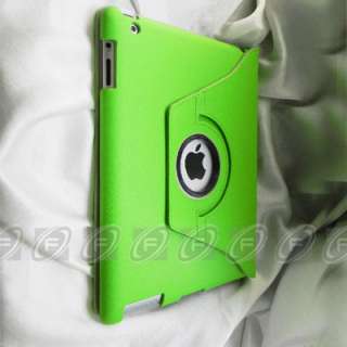 360° Rotating Stand Leather Case Smart Cover for iPad2  