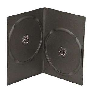   Slim Double Black DVD Cases, 100% New Material 100 Pack Electronics