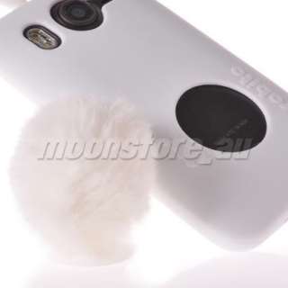 SILICONE SKIN CASE COVER FOR HTC DESIRE HD G10 WHITE  