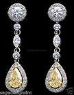 fancy yellow diamond dangle drop earrings 18k gold buy it