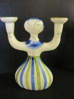 Vintage HEDI SCHOOP Candle Holder Vase Calif Pottery  