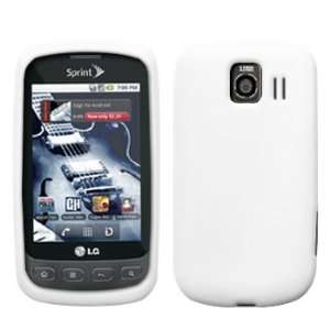  White Silicone Skin / Case / Cover for LG Optimus S LS670 