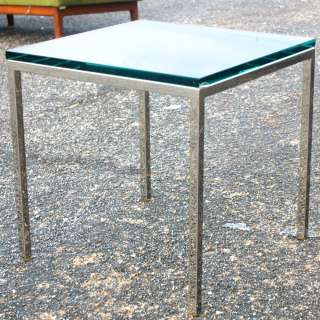 18 Brueton Style Minimalist Stainless Steel Low Table  