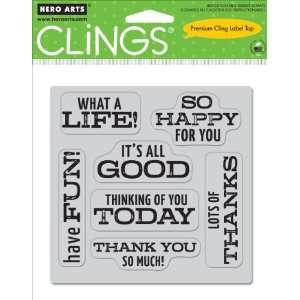  Hero Arts Cling Set, What A Life Arts, Crafts & Sewing