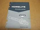 c559] Homelite Parts List Manual XL 800 AM Chain Saw