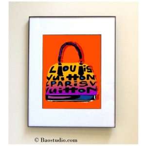  Louis Vuitton   Framed Pop Art By JBao (Signed Dated 