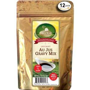HillTop Foods Au Jus Gravy, 4 Ounce (Case of 12)  Grocery 
