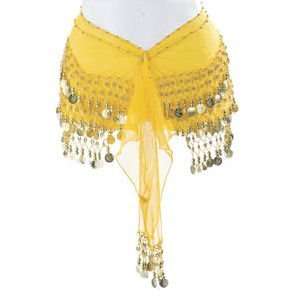    Plus Size Belly Dancing Hip Scarf   Yellow/Gold: Everything Else
