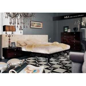  Vig Furniture Armani Xavira Queen Leather Bed