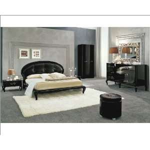  Modern Bedroom Set in Black Made in Italy 33B111