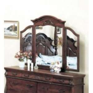  Yuan Tai Furniture 3806M Alexia Tri Fold Mirror: Home 