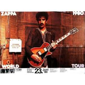  Zappa, Frank   Zappa World 1980   CONCERT   POSTER from 