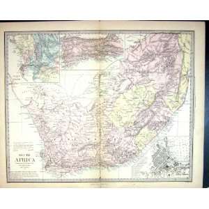   Map 1880 South Africa Plan Cape Town Environs Colony: Home & Kitchen
