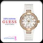 NEW GUESS WATCH for WOMEN * White * Status In the Rou