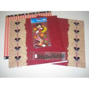  12 X 12 Mickey and Minney Mouse Scrapbook Kit I 