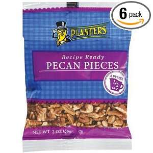 Planters Pecan Pieces, 2 Ounce (Pack of 6)  Grocery 