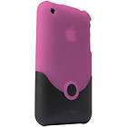iFrogz Luxe Frosted Pink and Black iphone 3 3gs Case 100604