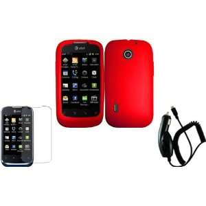   Case Cover+LCD Screen Protector+Car Charger for Huawei Fusion U8652