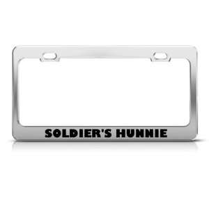 SoldierS Hunnie Metal Military license plate frame Tag Holder