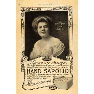  1909 Ad Sapolio Soap Bath Toilet Hygiene Beauty Women 