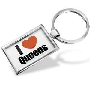 Keychain I Love Queens region: New York, United States   Hand Made 