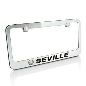   Seville Chrome Metal License Frame, Official Licensed: Automotive