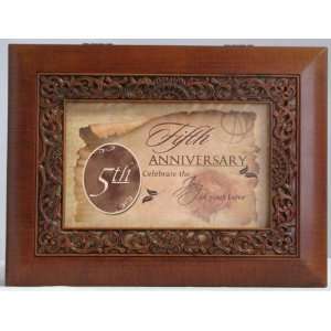  5th Wedding Anniversary Jewelry Music Box Unchained Melody 