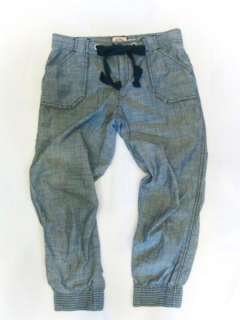 NWT JUICY COUTURE Blue Chambray Capri Pants Jeans Sz 0  