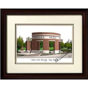  Indiana State University Alma Mater Framed Lithograph 