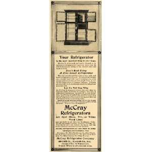  1906 Ad McCray Refrigerator See through Cabinet Case 