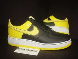   Air Force 1 07 BLACK VARSITY MAIZE YELLOW GOLDENROD WHITE DS NEW 8.5