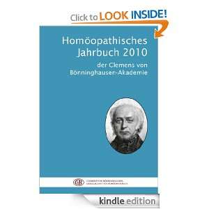 Homöopathisches Jahrbuch 2010 (German Edition): Clemens von 