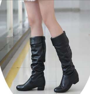 NWT fashion Low Heel Knee High Boots Women Shoes  