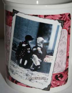 1997 ENESCO LOVE HEART TEA COFFEE MUG CUP KIDS KIM ANDERSON 4 