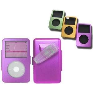  iSafe Aluminum Case for iPod Video w/Belt Clip   PURPLE 