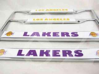 NBA Los Angeles Lakers Metal License Plate Frame 2pcs  