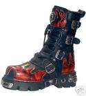 NEW ROCK RED FLAME Boots GOTHIC BIKER EMO PUNK items in JJS PUNK AND 
