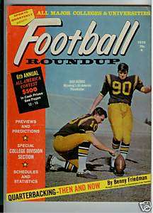 1970 COLLEGE FOOTBALL ROUNDUP MAG BOB JACOBS COVER  