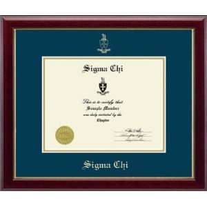 Sigma Chi   Certificate Frame
