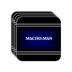  Personal Name Gift   MACHO MAN Set of 4 Mini Mousepad 