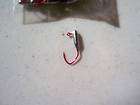 16 tube insert jig heads 4 crappie panfish red sickle 50 pack