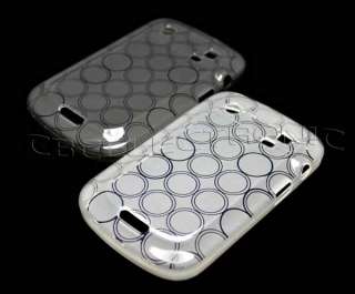 5x New Circle clear Gel skin silicone case cover for Blackberry 9900 