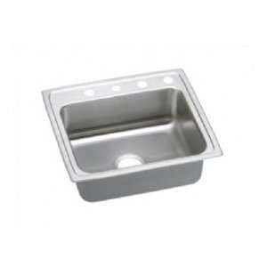  Elkay top mount single kitchen bowl LRAD2219605 5 Holes 