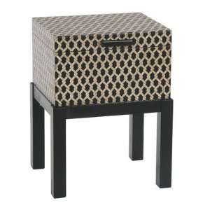  Malago Distressed Woven Trunk End Table: Home & Kitchen